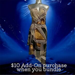 $10 ✅Strapless High Low Dress